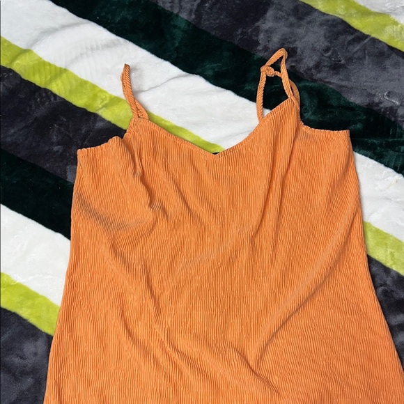 Vans Orange Textured Dress Size S - Picture 5 of 13